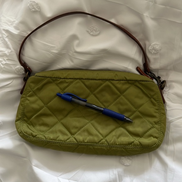 🐢 J. Crew Green Quilted Baguette🐢 - Picture 9 of 9